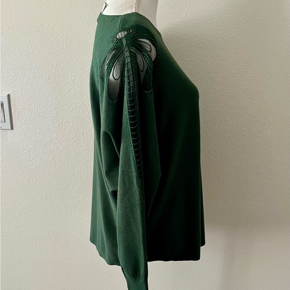 Milano Dark Green Long Sleeve Women's Pullover